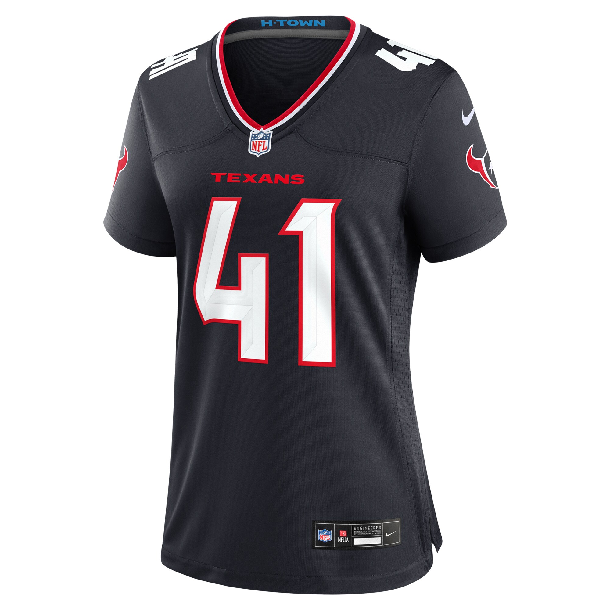 Women's Houston Texans Gregory Junior Navy Team Game Jersey JS2351 nicesnker - Image 2