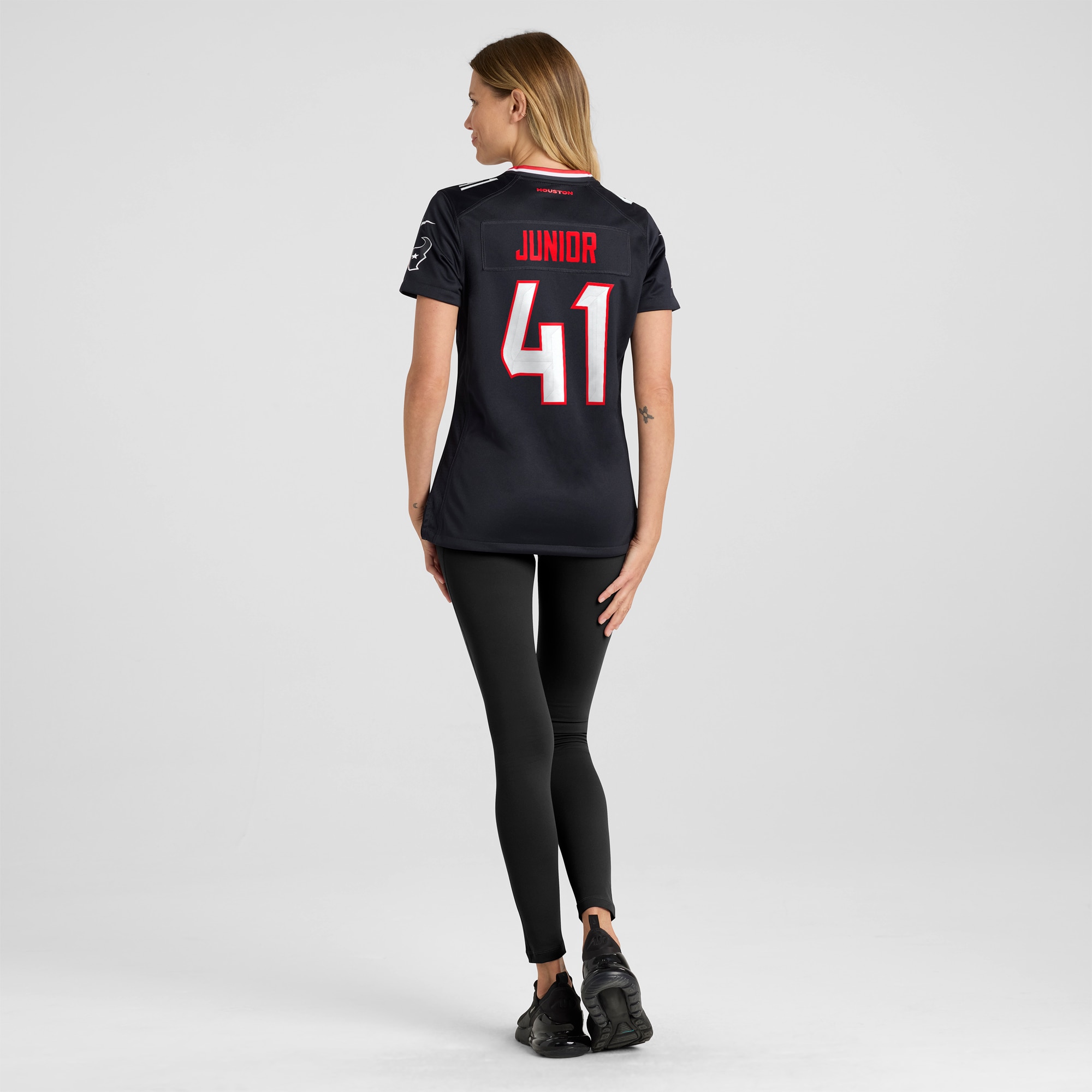 Women's Houston Texans Gregory Junior Navy Team Game Jersey JS2351 nicesnker - Image 5
