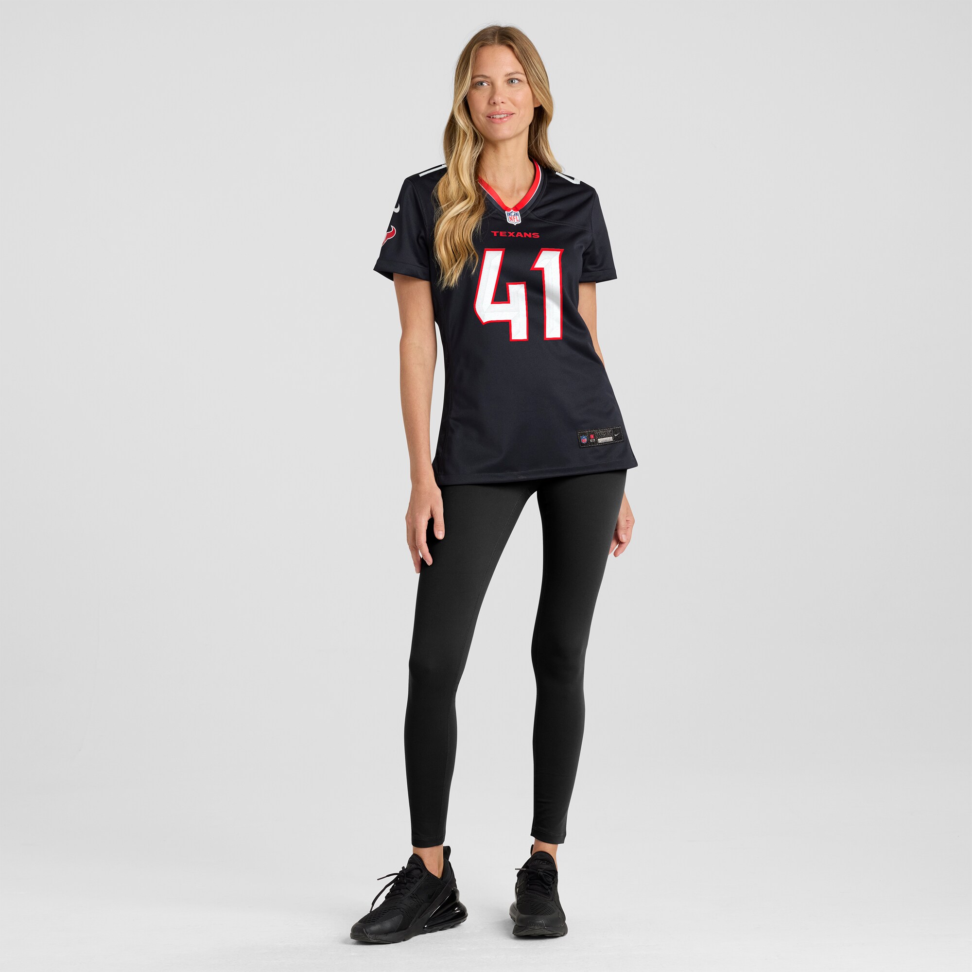 Women's Houston Texans Gregory Junior Navy Team Game Jersey JS2351 nicesnker - Image 4