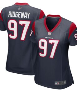 Women's Houston Texans Hassan Ridgeway Navy Game Player Jersey JS6676 nicesnker