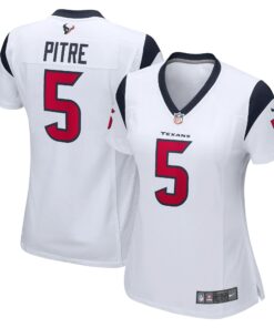 Women's Houston Texans Jalen Pitre White Game Player Jersey JS5397 nicesnker