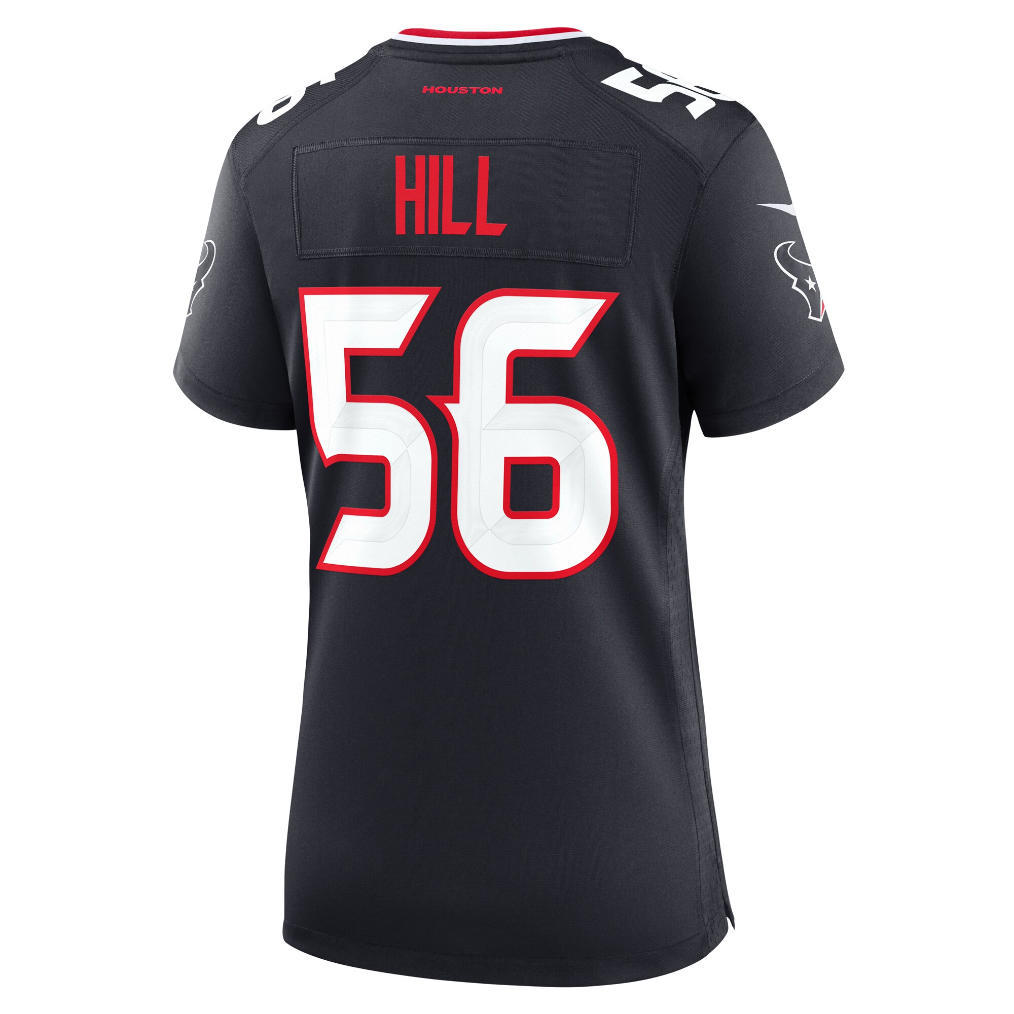 Women's Houston Texans Jamal Hill Navy Team Game Jersey JS3496 nicesnker - Image 3