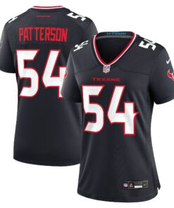 Women's Houston Texans Jarrett Patterson Navy Team Game Jersey JS7242 nicesnker