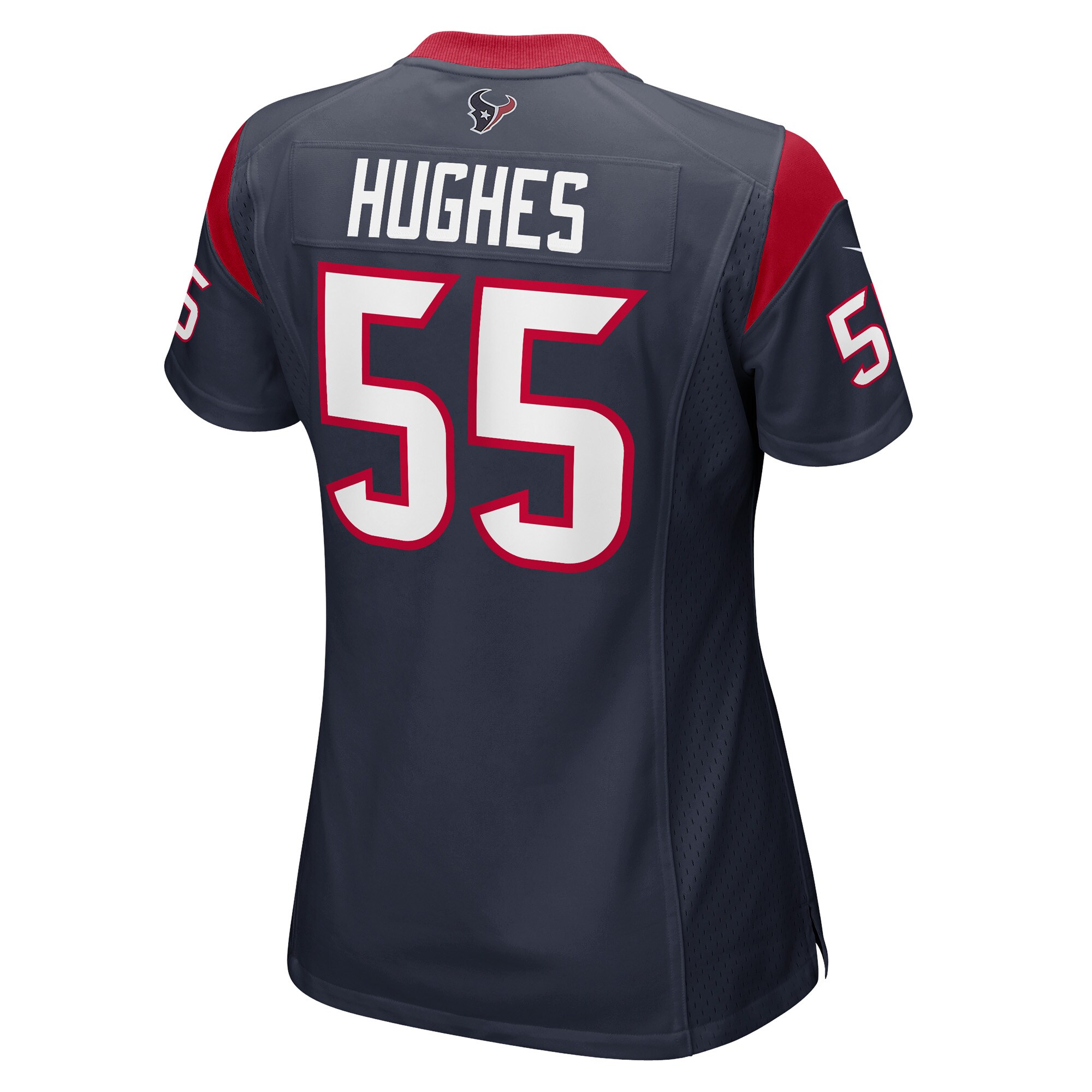 Women's Houston Texans Jerry Hughes Navy Game Player Jersey JS9632 nicesnker - Image 3