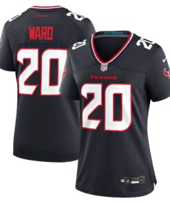 Women's Houston Texans Jimmie Ward Navy Team Game Jersey JS7366 nicesnker