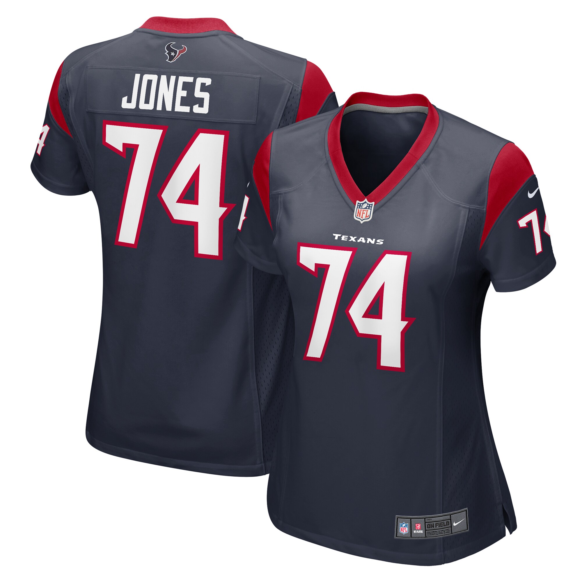 Women's Houston Texans Josh Jones Navy Team Game Jersey JS5083 nicesnker