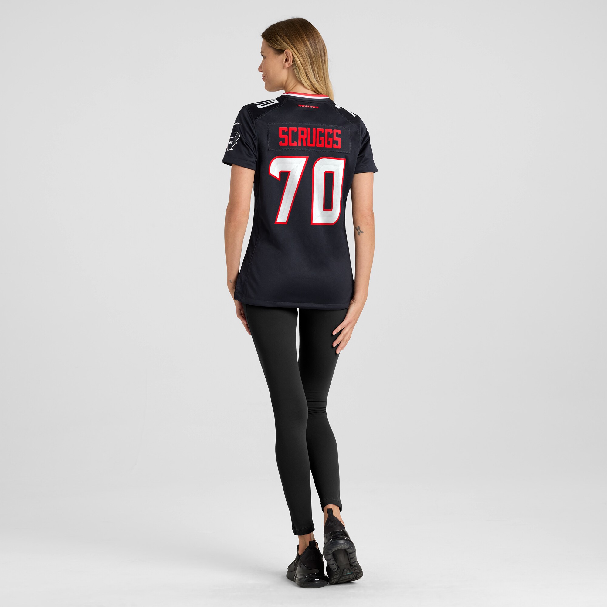 Women's Houston Texans Juice Scruggs Navy Team Game Jersey JS4461 nicesnker - Image 5
