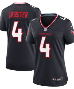 Women's Houston Texans Kamari Lassiter Navy Team Game Jersey JS7119 nicesnker