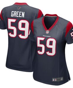 Women's Houston Texans Kenyon Green Navy Game Player Jersey JS8158 nicesnker