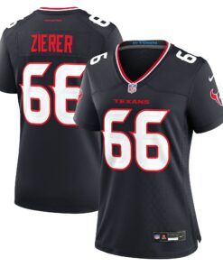Women's Houston Texans Kilian Zierer Navy Team Game Jersey JS9340 nicesnker