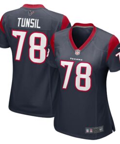 Women's Houston Texans Laremy Tunsil Navy Game Jersey JS4273 nicesnker