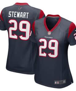 Women's Houston Texans M.J. Stewart Navy Game Player Jersey JS8559 nicesnker