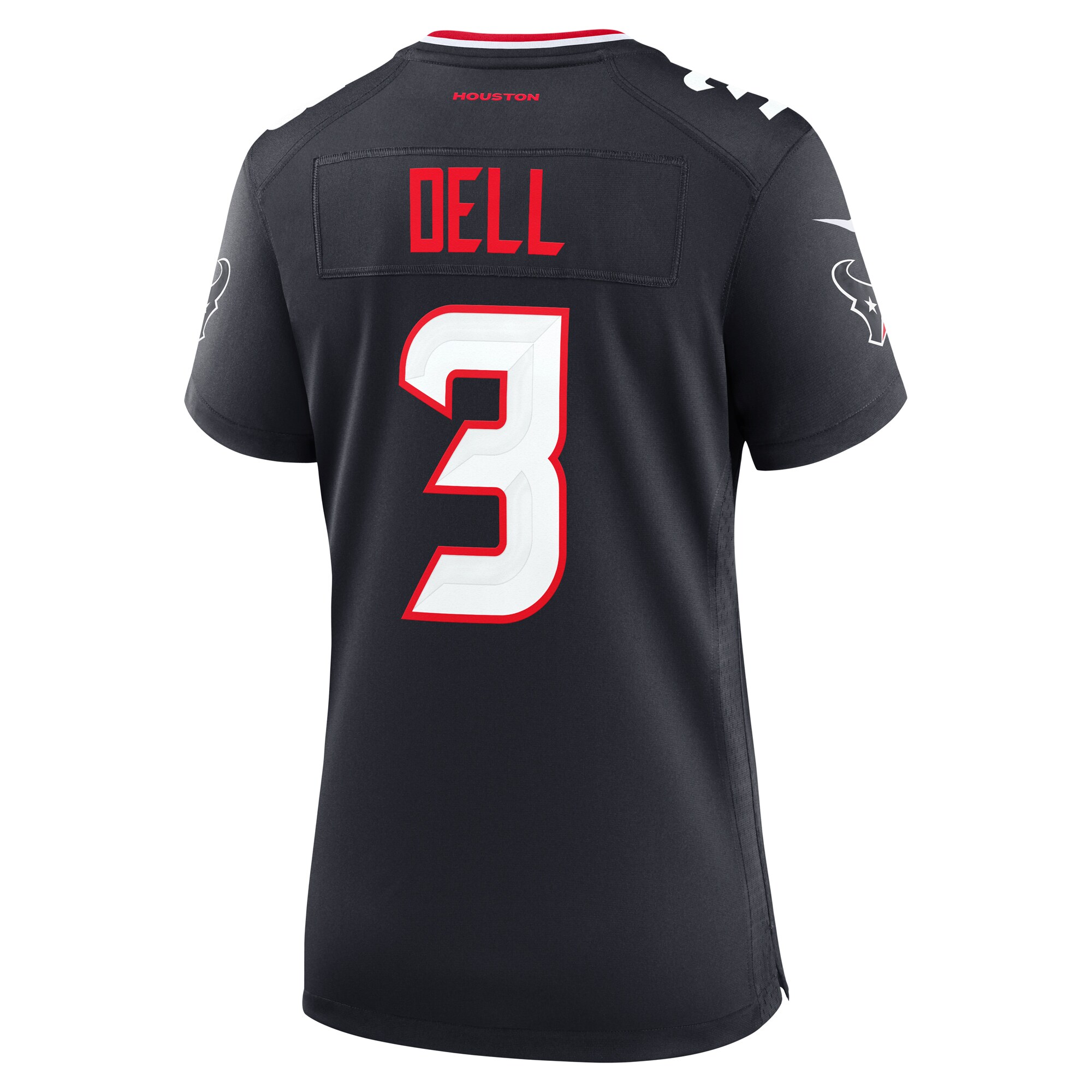 Women's Houston Texans Tank Dell Navy Team Game Jersey JS6175 nicesnker - Image 3