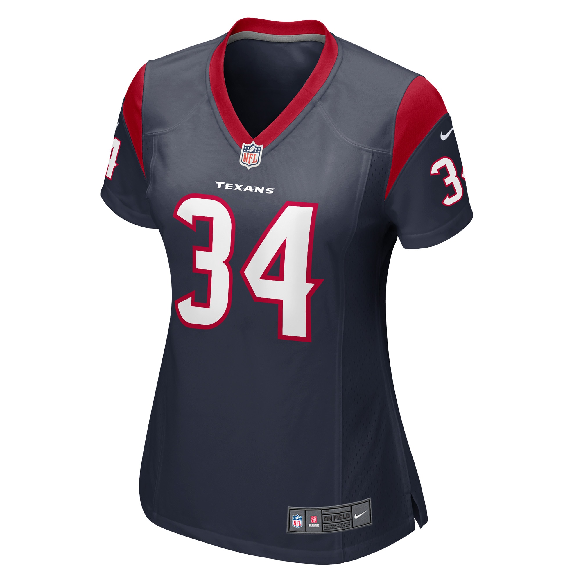 Women's Houston Texans Troy Hairston Navy Game Player Jersey JS1971 nicesnker - Image 2