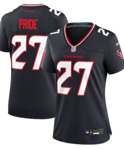 Women's Houston Texans Troy Pride Navy Team Game Jersey JS9011 nicesnker