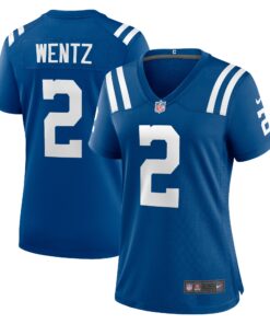 Women's Indianapolis Colts Carson Wentz Royal Game Jersey JS7653 nicesnker
