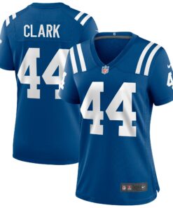Women's Indianapolis Colts Dallas Clark Royal Game Retired Player Jersey JS6906 nicesnker