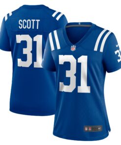 Women's Indianapolis Colts Daniel Scott Royal Game Jersey JS3276 nicesnker