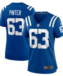 Women's Indianapolis Colts Danny Pinter Royal Game Jersey JS2649 nicesnker