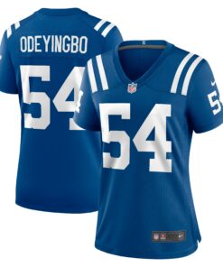 Women's Indianapolis Colts Dayo Odeyingbo Royal Game Jersey JS9943 nicesnker
