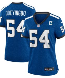 Women's Indianapolis Colts Dayo Odeyingbo Royal Indiana Nights Alternate Game Jersey JS7814 nicesnker