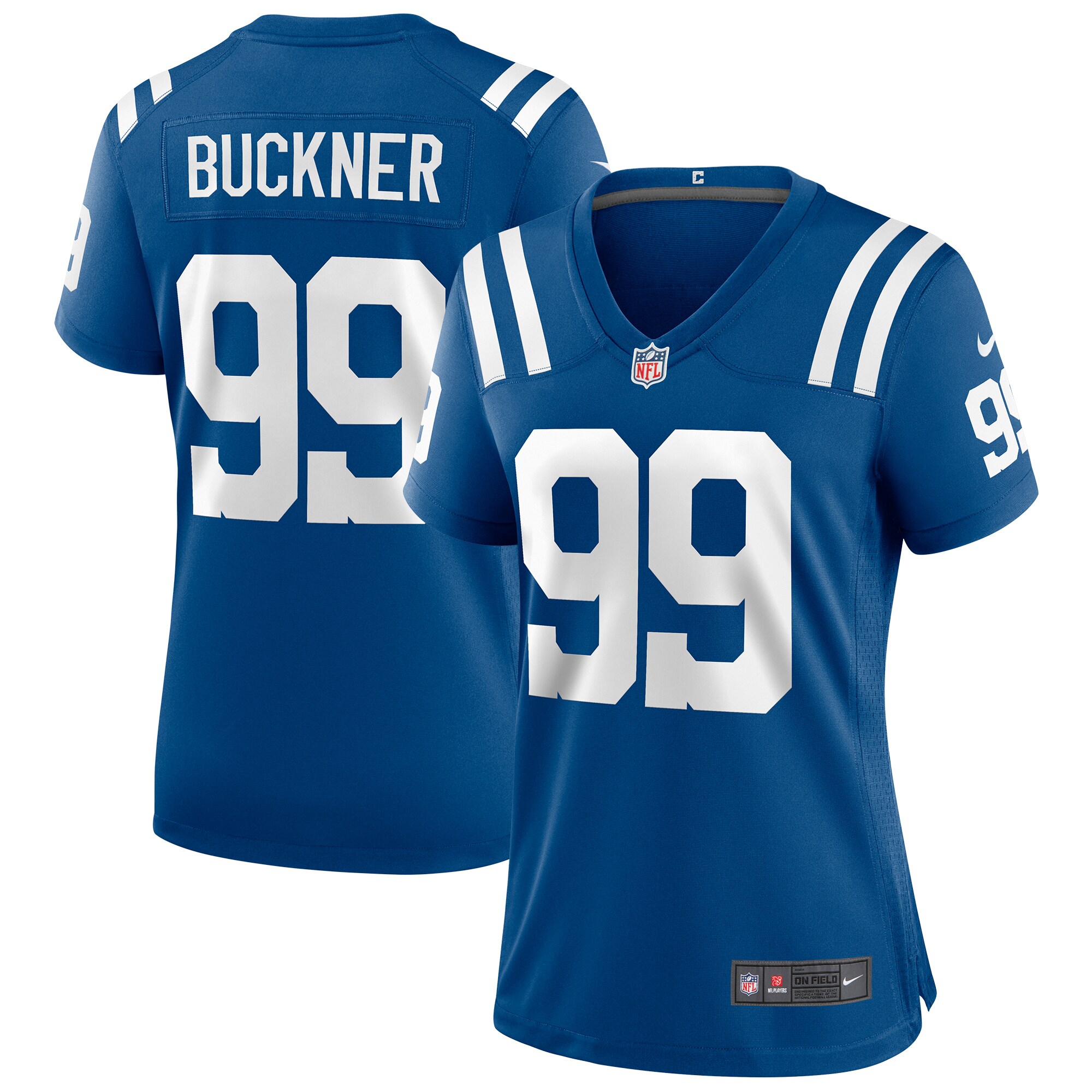 Women's Indianapolis Colts DeForest Buckner Royal Game Player Jersey JS5695 nicesnker
