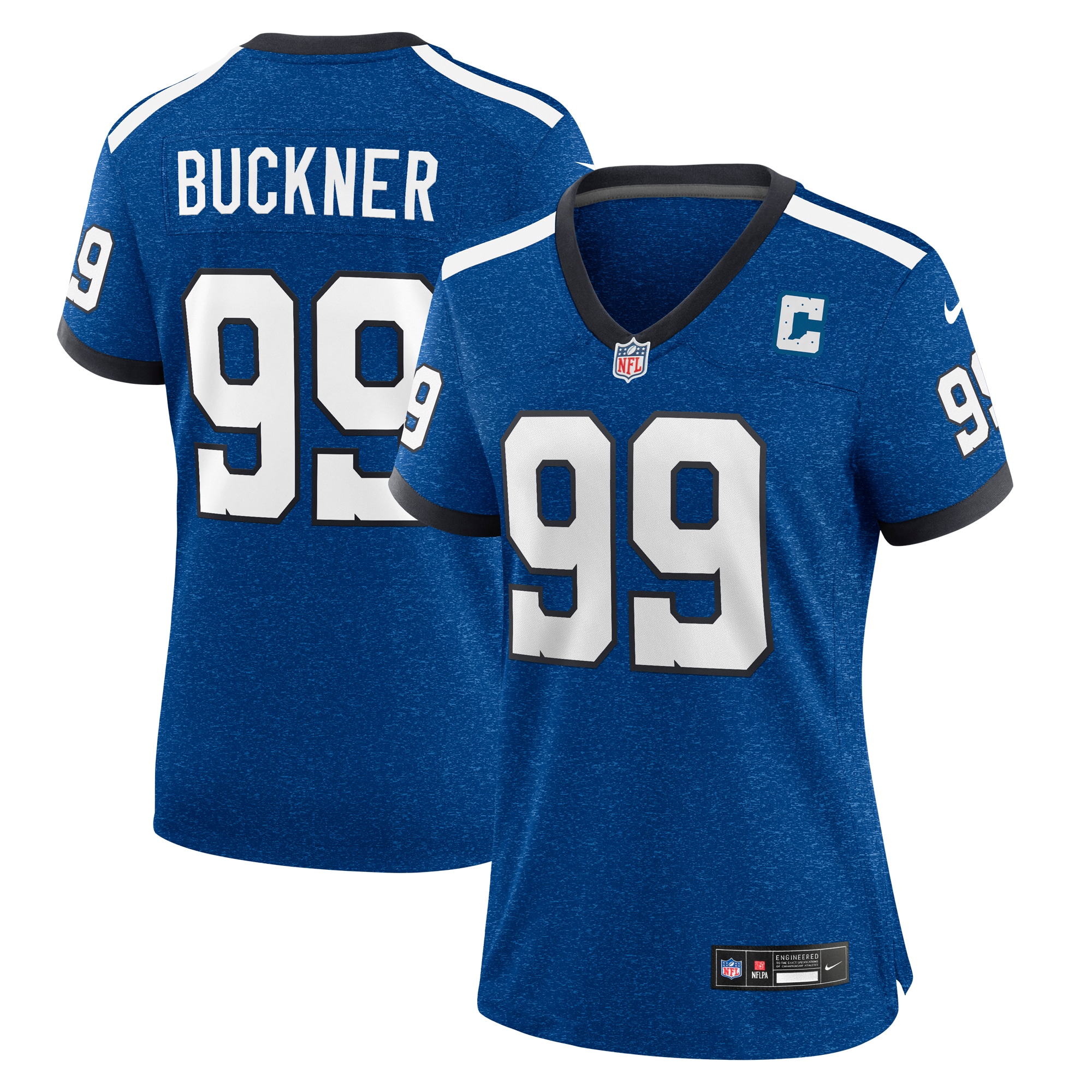 Women's Indianapolis Colts DeForest Buckner Royal Indiana Nights Alternate Game Jersey JS9599 nicesnker