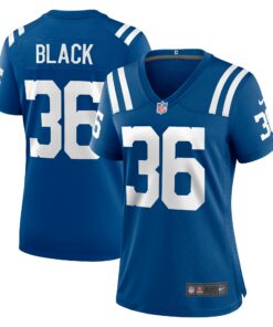Women's Indianapolis Colts Henry Black Royal Team Game Jersey JS3349 nicesnker
