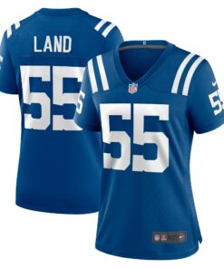 Women's Indianapolis Colts Isaiah Land Royal Team Game Jersey JS2469 nicesnker