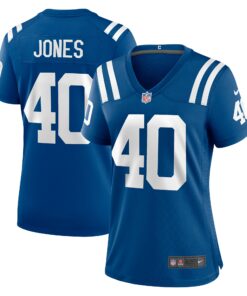 Women's Indianapolis Colts Jaylon Jones Royal Team Game Jersey JS3953 nicesnker