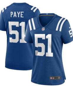 Women's Indianapolis Colts Kwity Paye Royal Game Jersey JS5452 nicesnker