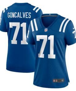 Women's Indianapolis Colts Matt Goncalves Royal Game Jersey JS2378 nicesnker