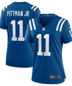 Women's Indianapolis Colts Michael Pittman Jr. Royal Game Player Jersey JS7977 nicesnker