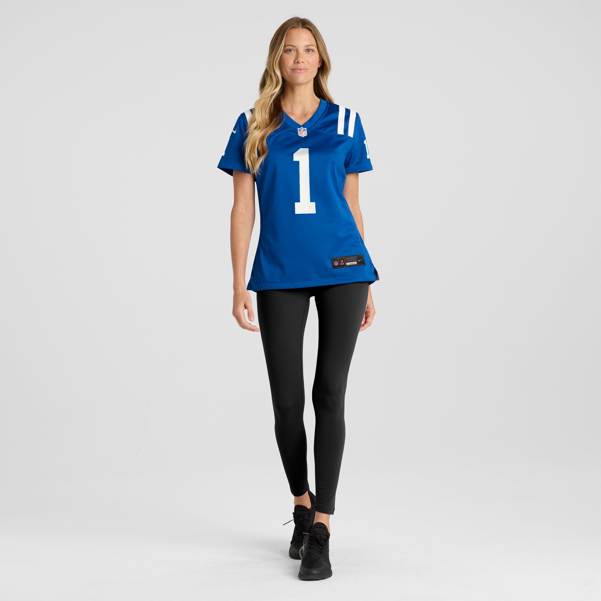 Women's Indianapolis Colts Number 1 Bride Royal Game Jersey JS3525 nicesnker - Image 4