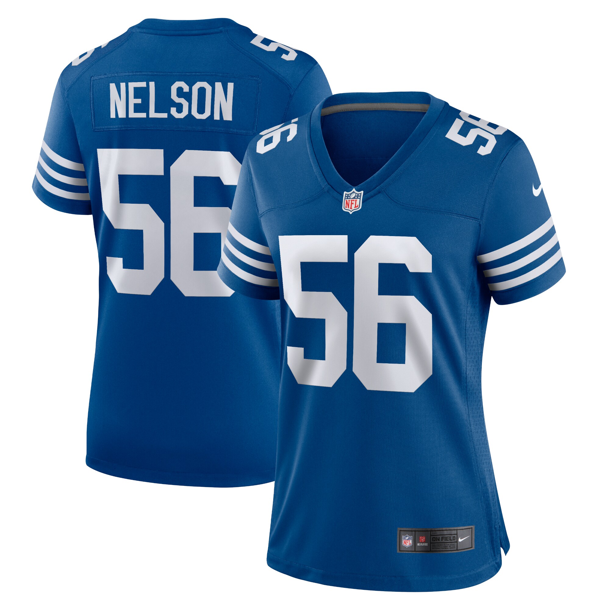 Women's Indianapolis Colts Quenton Nelson Royal Alternate Game Jersey JS3442 nicesnker