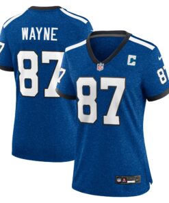 Women's Indianapolis Colts Reggie Wayne Royal Indiana Nights Alternate Game Jersey JS9675 nicesnker