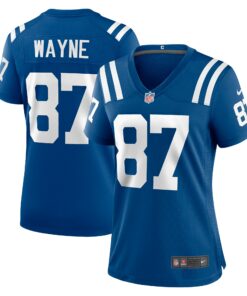 Women's Indianapolis Colts Reggie Wayne Royal Retired Player Game Jersey JS4872 nicesnker