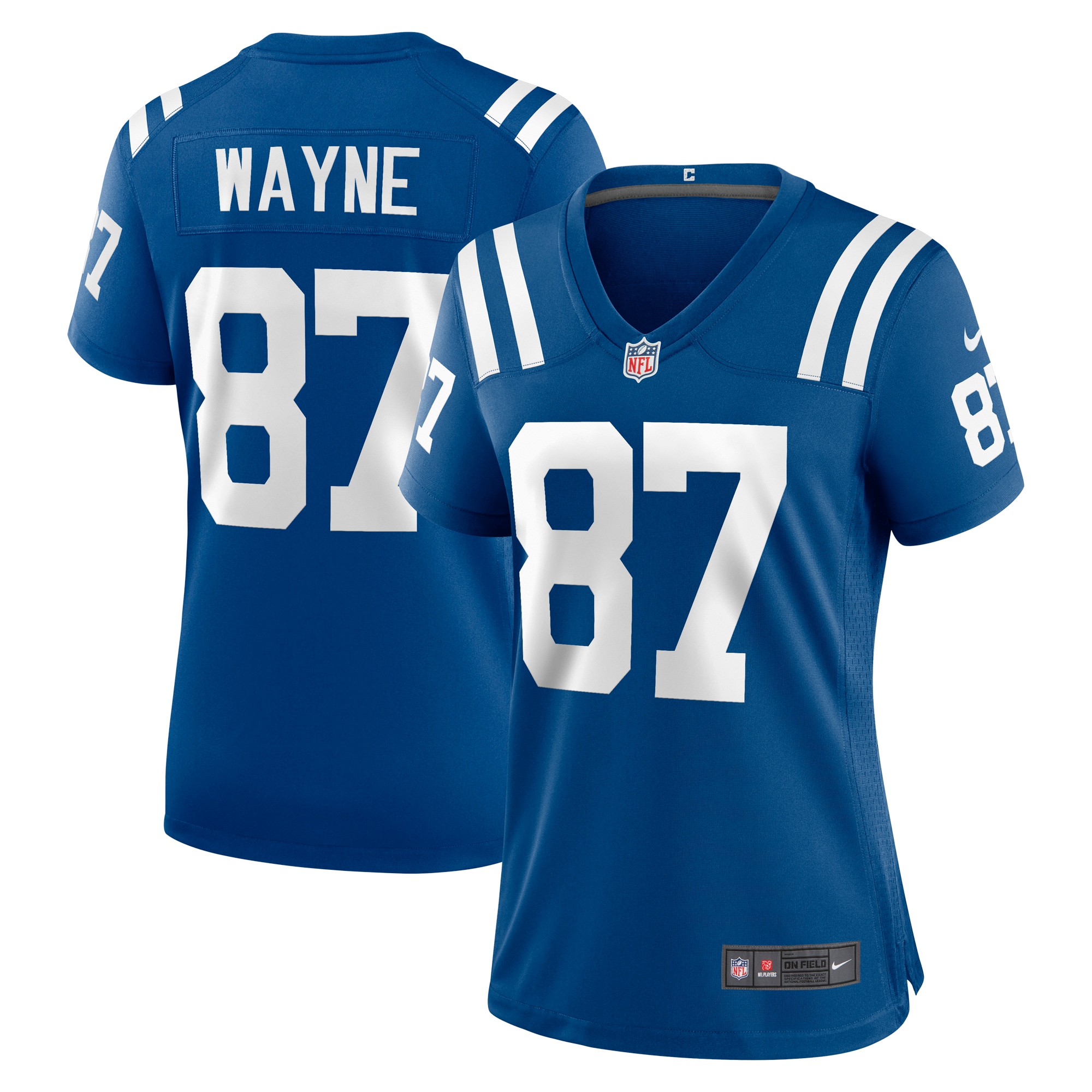 Women's Indianapolis Colts Reggie Wayne Royal Retired Player Game Jersey JS4872 nicesnker