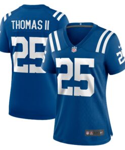 Women's Indianapolis Colts Rodney Thomas II Royal Game Player Jersey JS6336 nicesnker