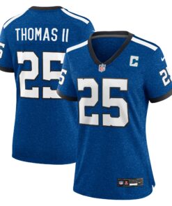 Women's Indianapolis Colts Rodney Thomas II Royal Indiana Nights Alternate Game Jersey JS1600 nicesnker
