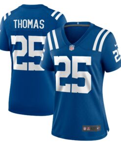 Women's Indianapolis Colts Rodney Thomas Royal Player Game Jersey JS2616 nicesnker