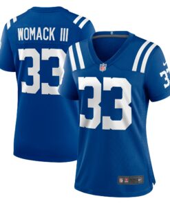 Women's Indianapolis Colts Samuel Womack III Royal Game Jersey JS8899 nicesnker