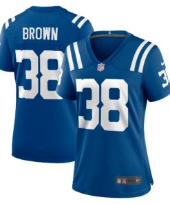 Women's Indianapolis Colts Tony Brown Royal Player Game Jersey JS2797 nicesnker