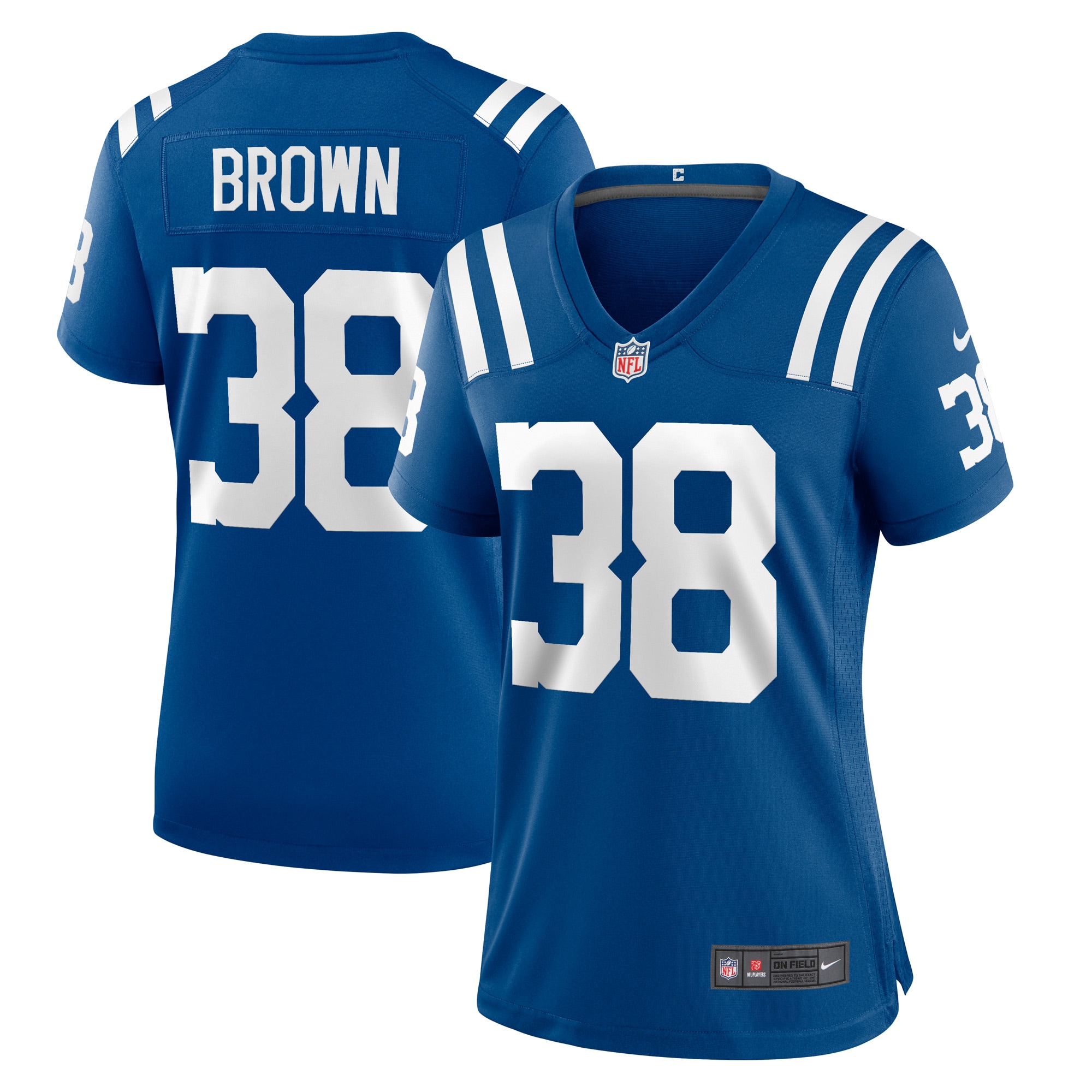 Women's Indianapolis Colts Tony Brown Royal Player Game Jersey JS2797 nicesnker
