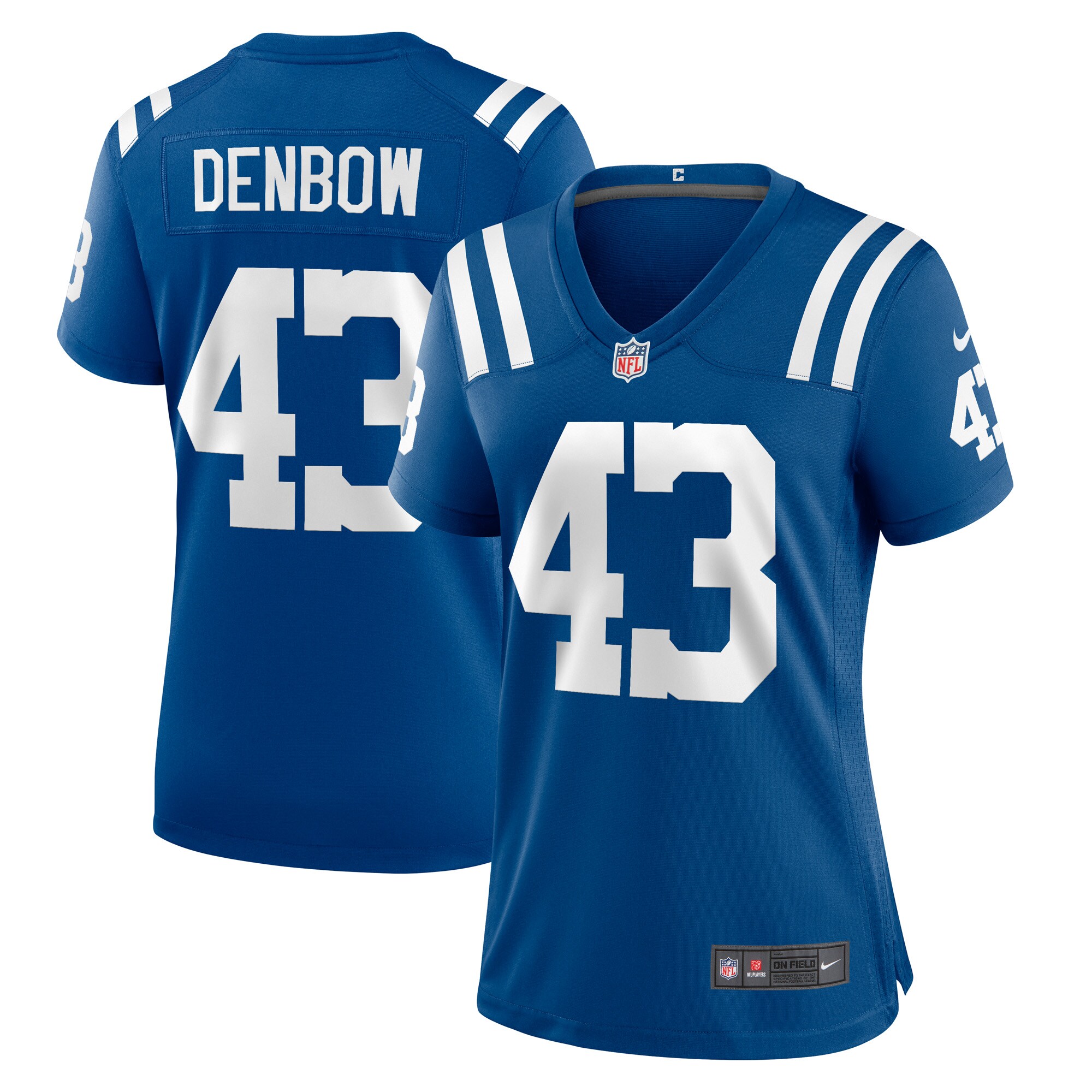 Women's Indianapolis Colts Trevor Denbow Royal Game Player Jersey JS7308 nicesnker