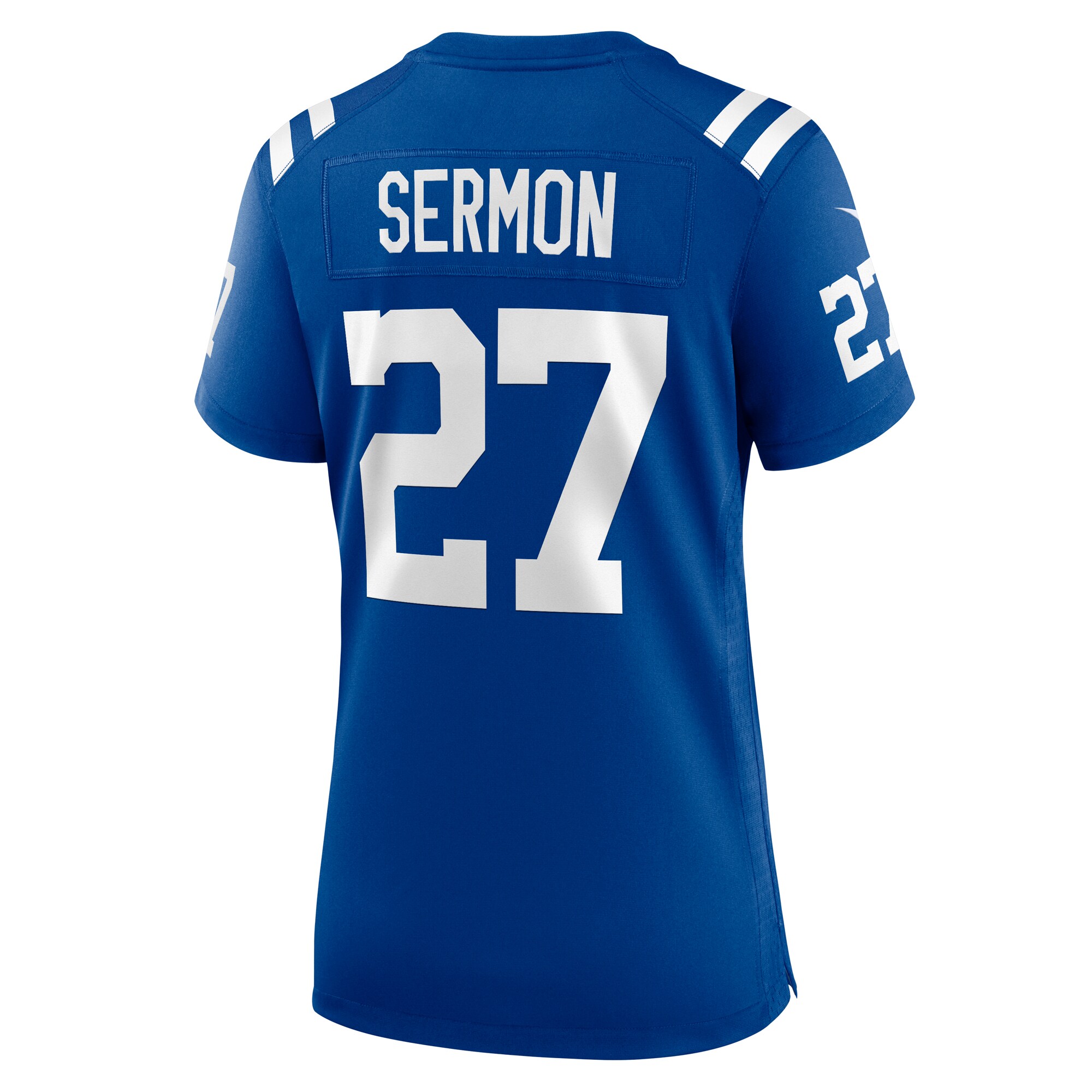 Women's Indianapolis Colts Trey Sermon Royal Team Game Jersey JS2012 nicesnker - Image 3