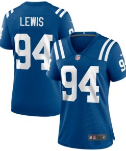 Women's Indianapolis Colts Tyquan Lewis Royal Game Jersey JS8397 nicesnker