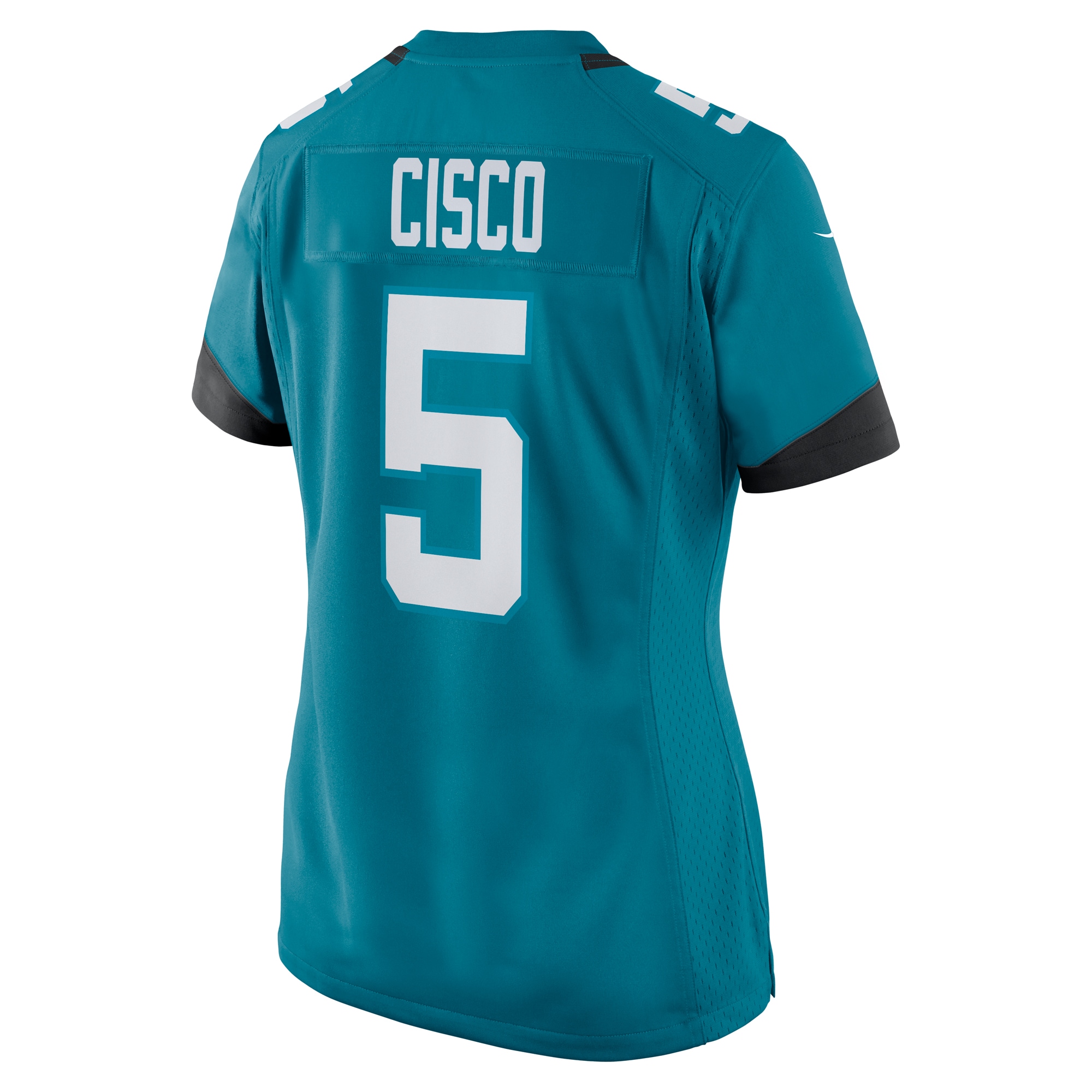 Women's Jacksonville Jaguars Andre Cisco Teal Game Player Jersey JS3743 nicesnker - Image 3
