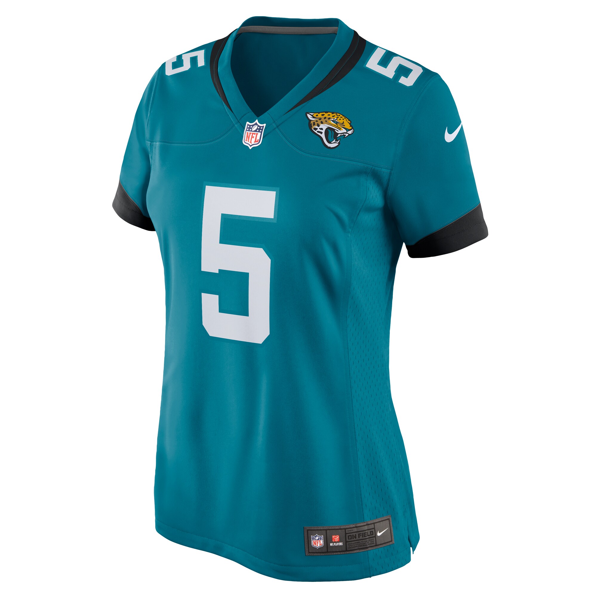 Women's Jacksonville Jaguars Andre Cisco Teal Game Player Jersey JS3743 nicesnker - Image 2