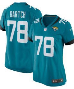 Women's Jacksonville Jaguars Ben Bartch Teal Game Jersey JS3575 nicesnker